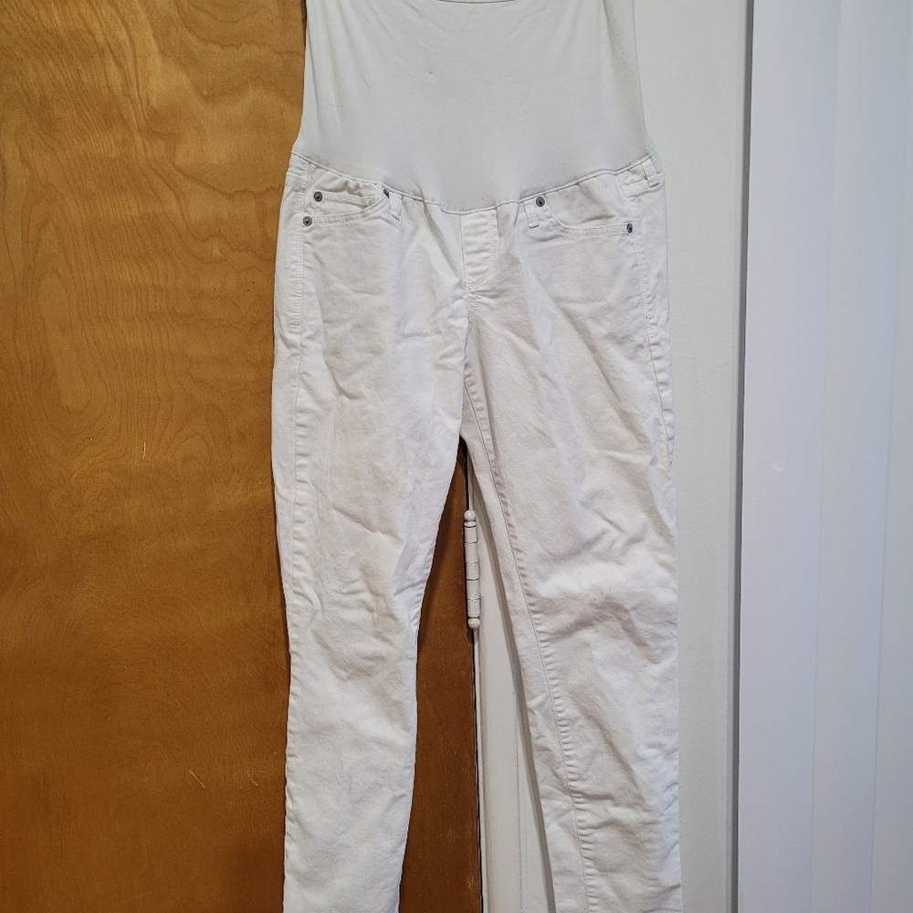 White Maternity Jeans Gap Straight Leg
